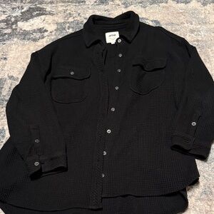 Aerie Charcoal Waffle Knit Top